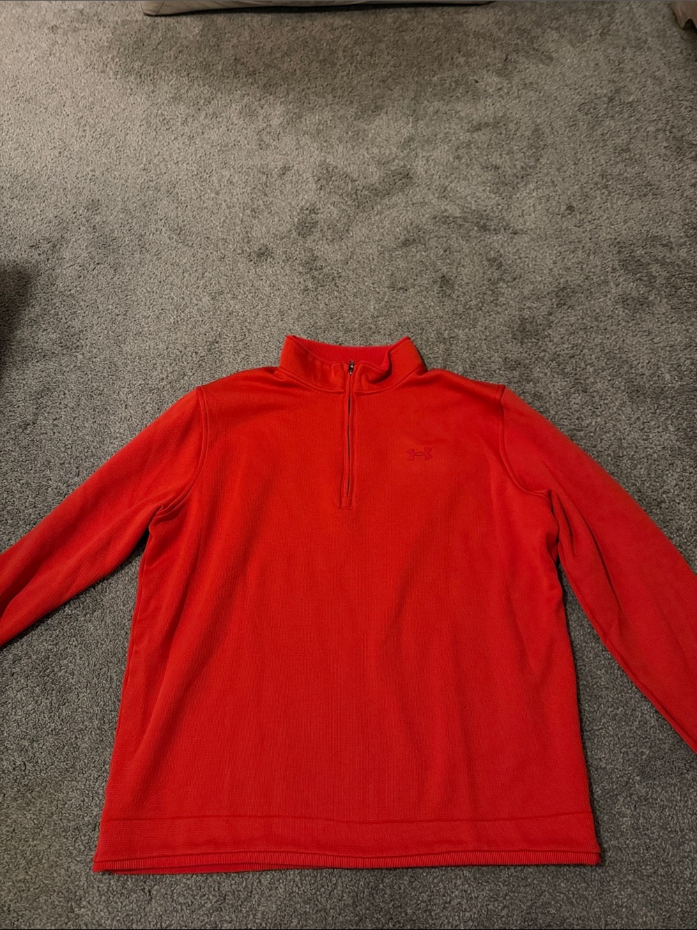 Under Armour Men’s Red Half-Zip Pullover Sweater